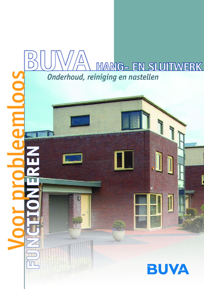 Buva hang- en sluitwerk onderhoud, reiniging en nastellen